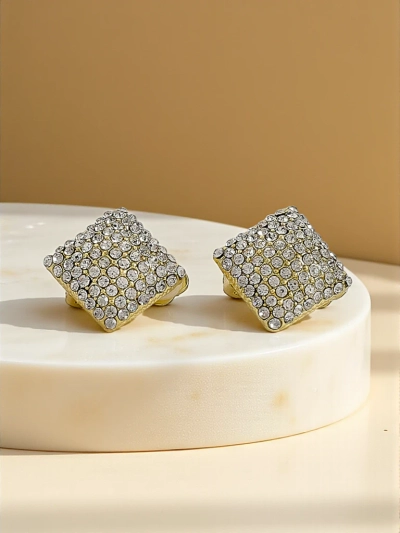 Royalfashion Женские серьги-клипсы с цирконами