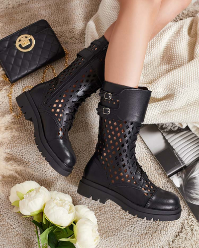 "Royalfashion" Moteriški ažūriniai nėriniuoti batai "Melba"