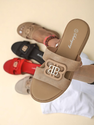 Royalfashion Женские шлепанцы на плоской подошве ChicStep