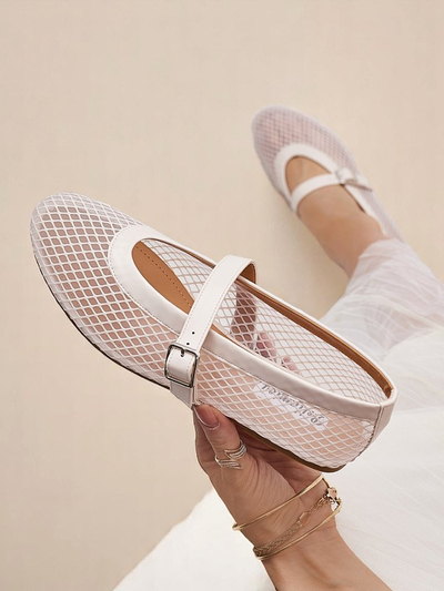 Royalfashion Женские ажурные балетки с ремешком Naommi