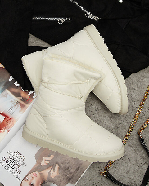 Smėlio spalvos moteriška avalynė a'la sniego batai Amirfu- Avalynė