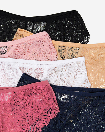 Комплект кружевных женских трусиков 6 шт./упак. - Нижнее белье