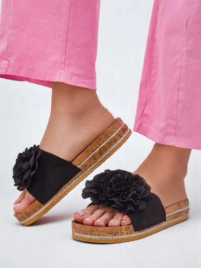 Royalfashion Moteriškos sandalo su gėlėmis Focce