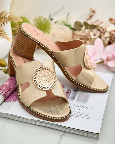 Royalfashion Женские шлепанцы на низком каблуке Olorra