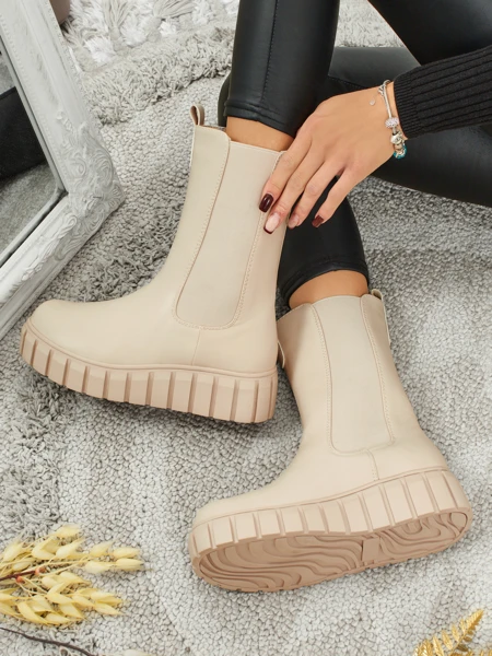 Высокие женские ботинки из экокожи Livora