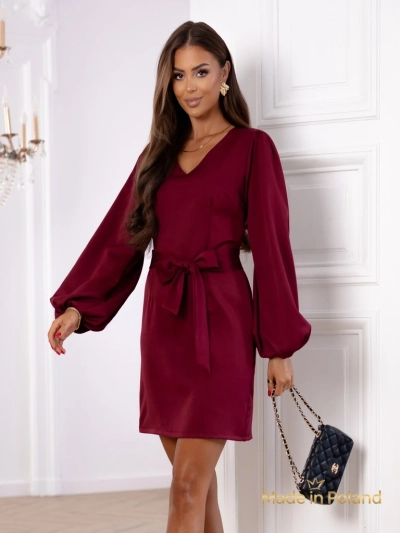 Женское короткое платье с поясом Bella Vica