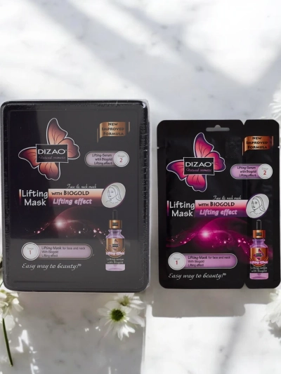 DIZAO - Serumas ir kaukės rinkinys su auksu 6g+36g x 10vnt