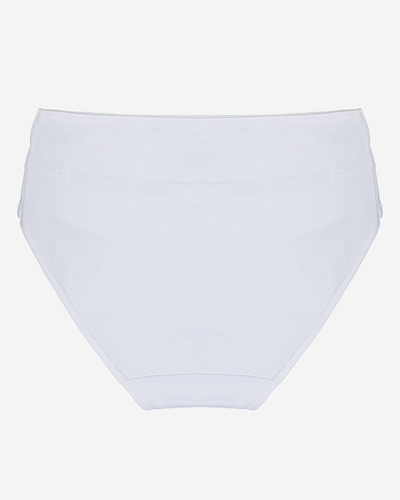 Трусики женские с белым принтом PLUS SIZE - Нижнее белье