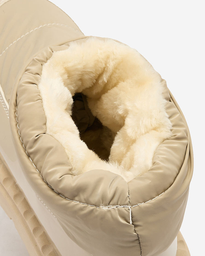 "Royalfashion" Šviesiai rudos spalvos moteriški sniego batai Ireda