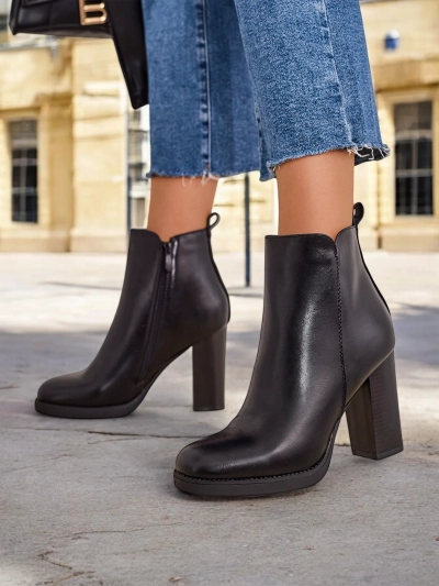 Royalfashion Moteriškiis įkirptinės batai ant aukšto stulpelio Erozi