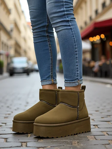 Royalfashion Короткие ботинки женские в стиле сноубутсов Wiebi