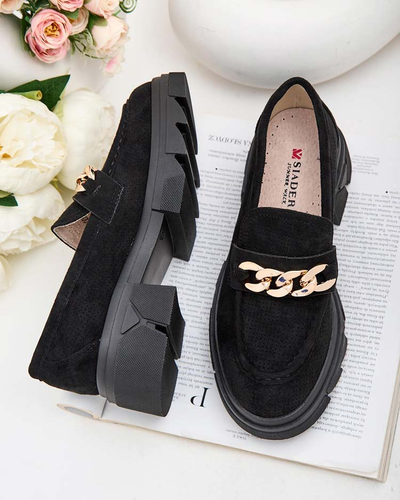 Royalfashion Мокасины из эко-замши с украшением Zaffix