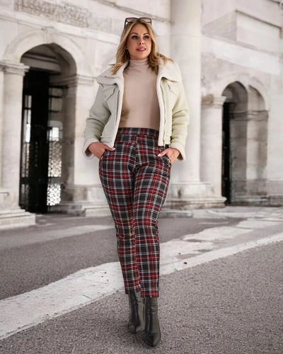 Royalfashion Утепленные женские брюки-теггинсы PLUS SIZE