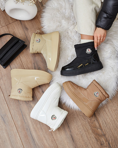 "Royalfashion" Juodos spalvos moteriški sniego batai "Ademra"