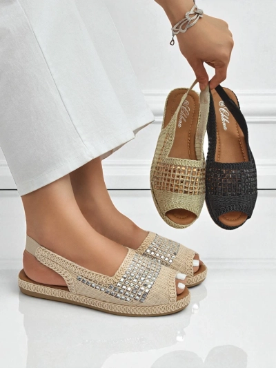 Moteriškos espadrilės sandalai su akutėmis Belle Sparkle