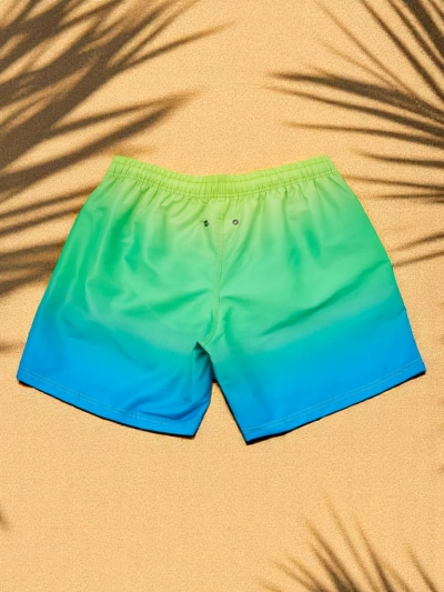 Royalfashion Drippy sportowe shorty ombre z siatką ochronną