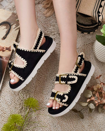 Royalfashion Женские замшевые сандалии Lunnay eko