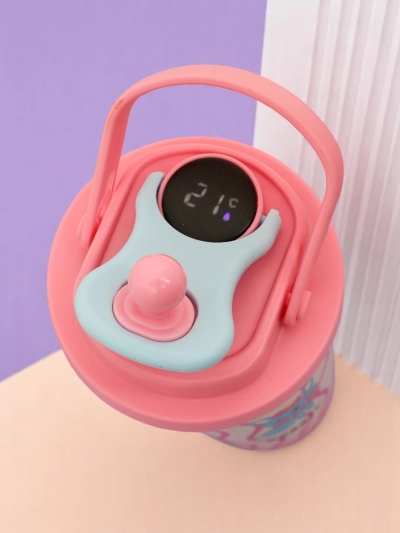 Royalfashion Terminis puodelis su dangteliu ir temperatūros jutikliu Mielos gyvūnėlės