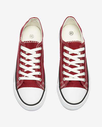 Бордовые женские кеды Noenoes - Обувь