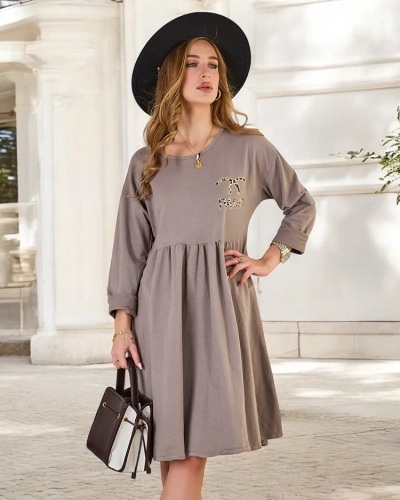 Женское платье из ткани Royalfashion