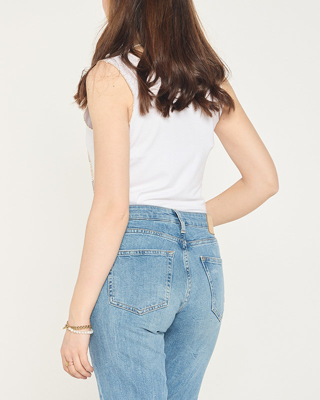 Moteriškas apatinis trikotažas su aukso spalvos raštu baltos spalvos - Drabužiai