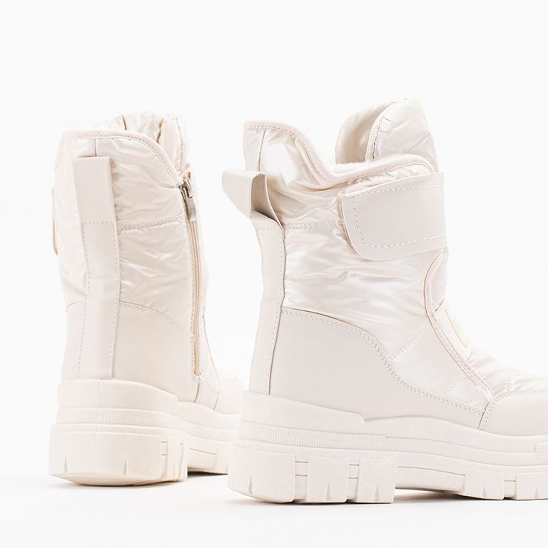 Кремовые женские зимние ботинки Naselia