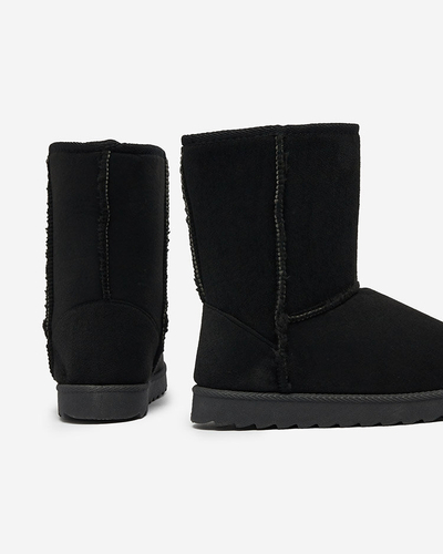 "Royalfashion" Juodi batai a'la moteriški sniego batai Leaner