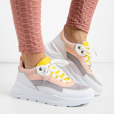 Rožiniai ir pilki moteriški sportiniai sportbačiai „Dimidra“ - Avalynė