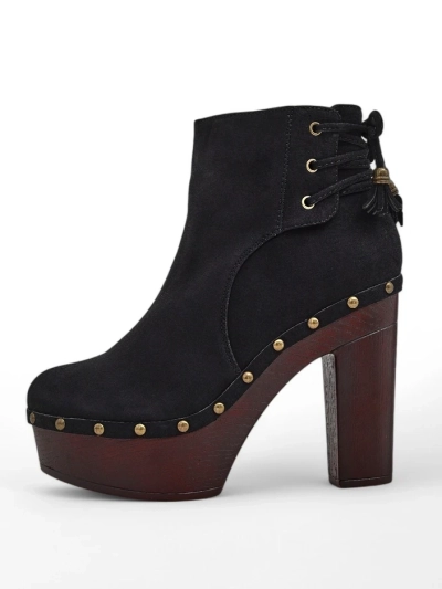 Royalfashion Женские ботильоны на толстом каблуке Bezollos