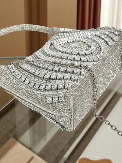 Royalfashion Женская сумка-клатч с цирконами Sova Glint