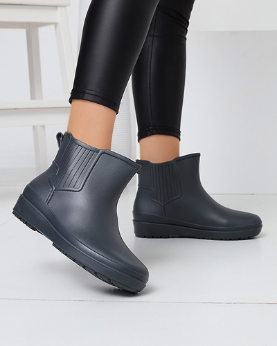 Серые матовые женские веллингтоны Neriva - Обувь