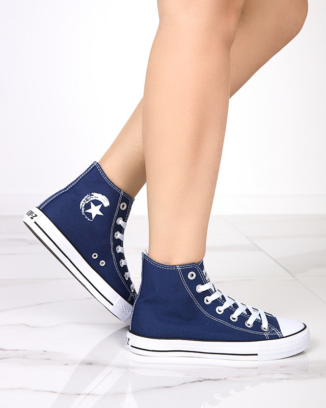 Moteriški tamsiai mėlyni Garet sportbačiai - Avalynė