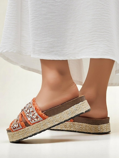 Royalfashion moteriškos šlepetės su Candy Candy papuošimais