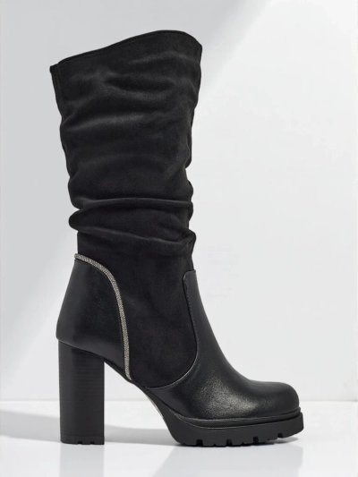 Moteriški eko zomšiniai aulinukai su raukta Elyndra aulo dalimi