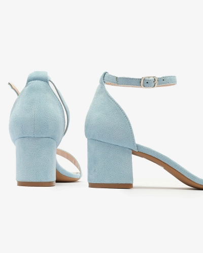 Royalfashion Mėlyni moteriški sandalai ant aulo Xeteri