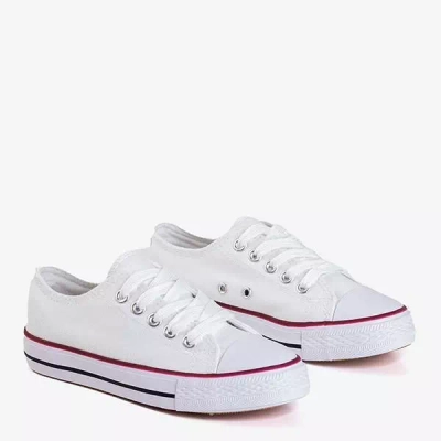 Białe dziecięce trampki Franklin - Obuwie