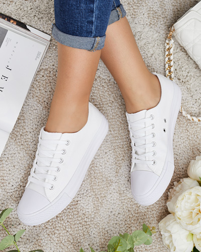 Royalfashion Moteriški klasikiniai nėriniuoti sportbačiai Ogisea