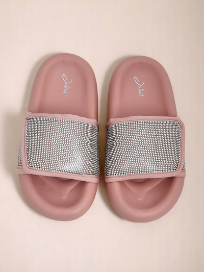 Royalfashion Женские шлепанцы на плоской подошве Sparkle Step