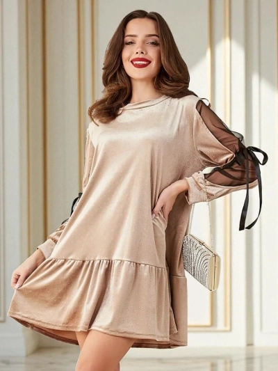 Платье Royalfashion из велюра для женщин