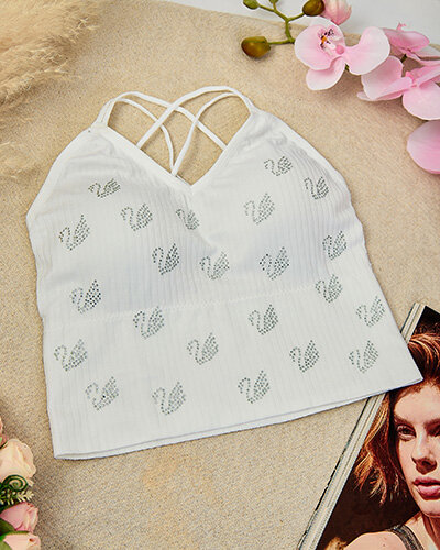 Royalfashion Moteriška sportinė liemenėlė su cirkonais