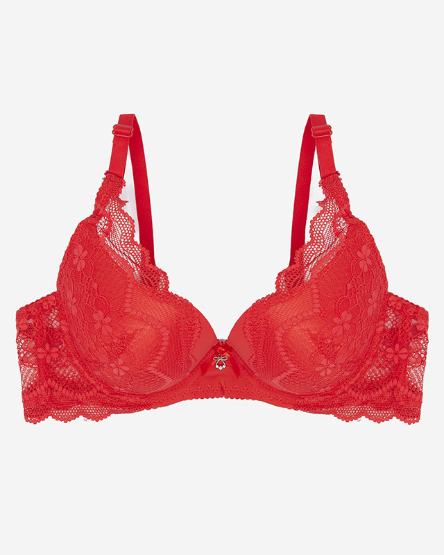 Красный женский кружевной бюстгальтер - Нижнее белье