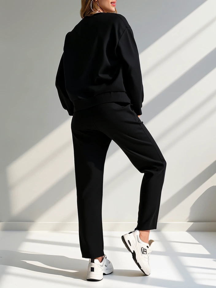 Royalfashion moterų viskozinis rinkinys su spauda