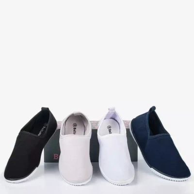 Szare tenisówki slip-on damskie Maywood - Obuwie