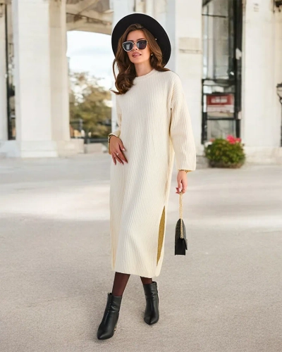 Женское длинное свитер платье Royalfashion