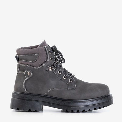 Grafito spalvos moteriški apšiltinti batai Paventia - Avalynė