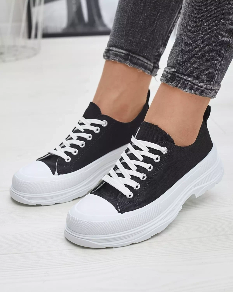 Juodi moteriški sportiniai sportbačiai Cresoma - Avalynė