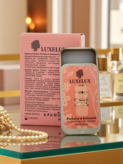 LUXELUX Solid Balm Aurelia – парфюмированный бальзам в металлической банке 10г