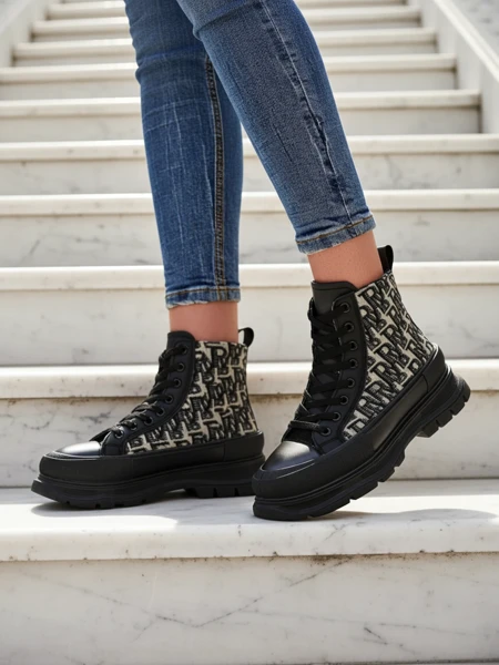 Женские ankle boots с принтом Zoriof