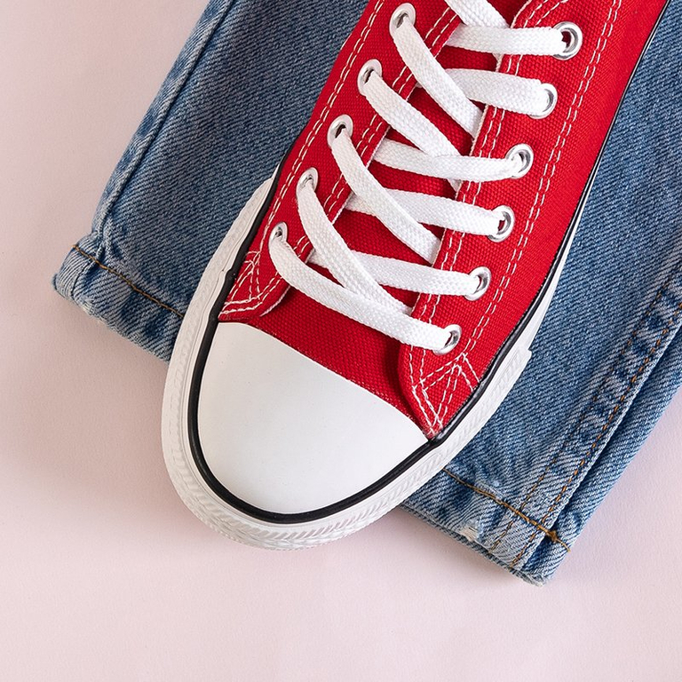 Красные женские кеды Gabrela