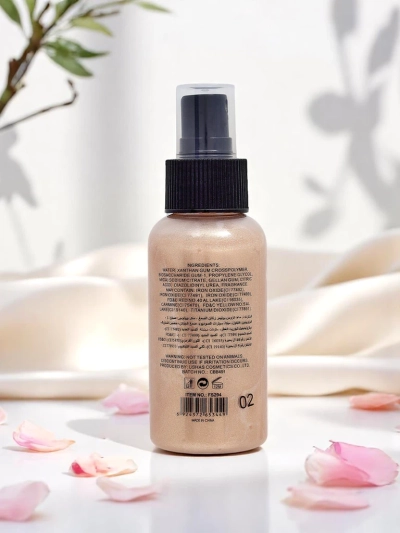 Švytintis veido ir kūno purškiklis su blizgučiais Glow Shimmer Spray Galaxy Princess